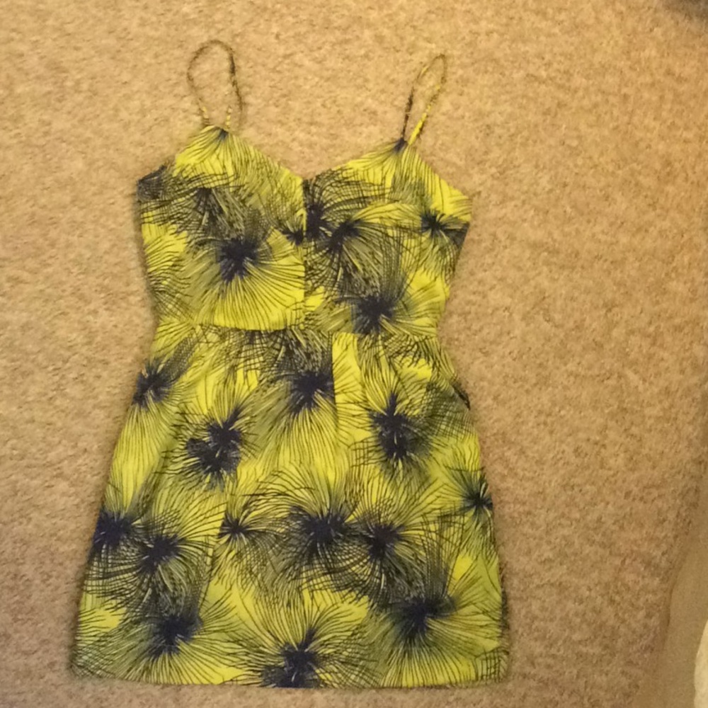 Green and blue dress